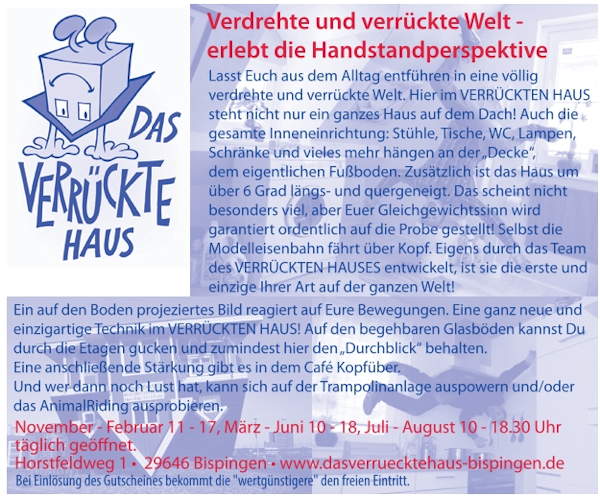Das verrückte Haus Bispingen Das verrückte Haus Bispingen